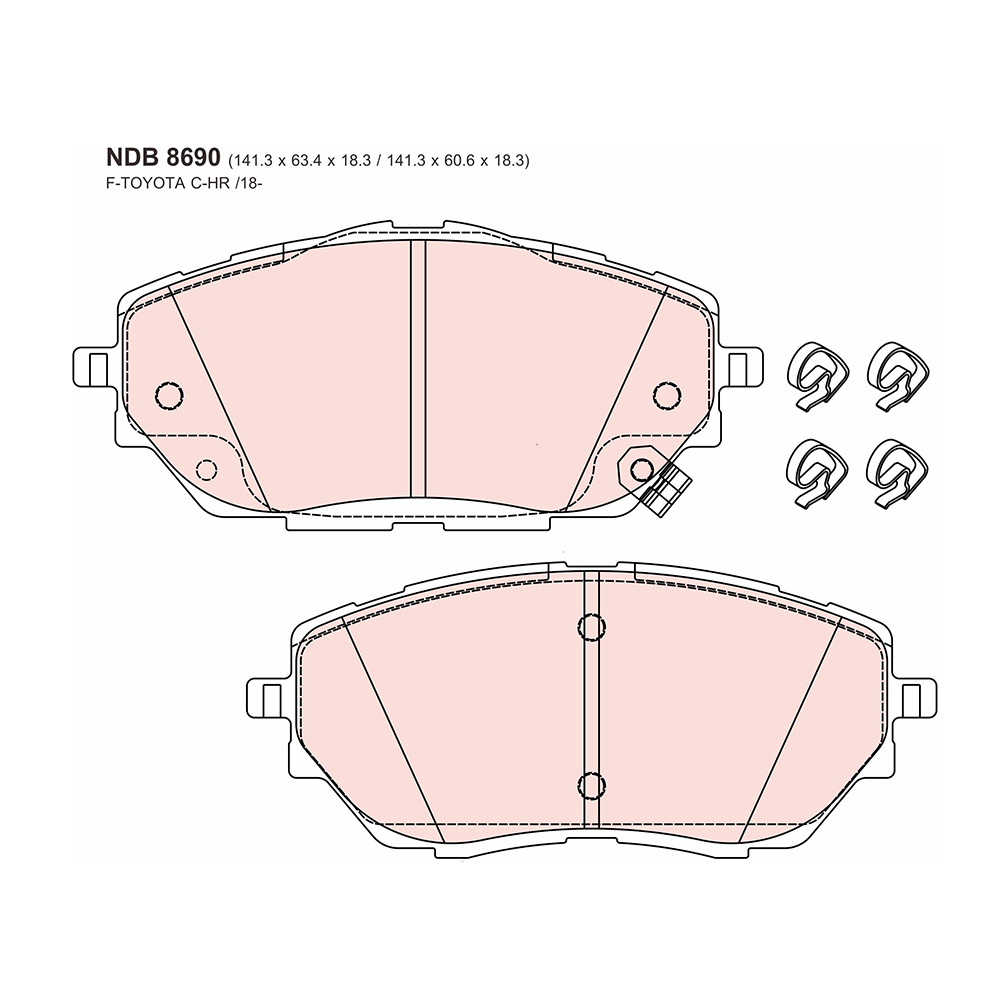 ผ้าเบรค Nexzter MuSpec - C-HR (หน้า)