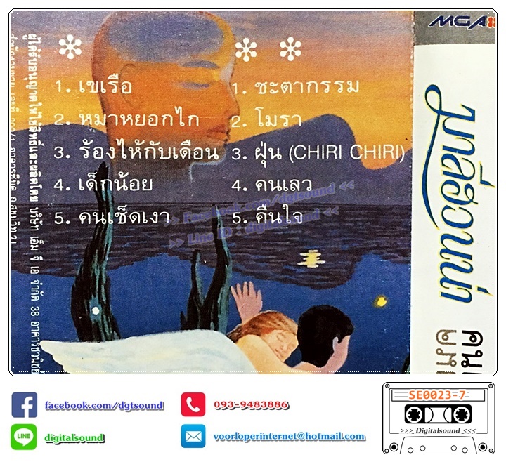 เทปคาสเซ็ท มาลีฮวนน่า อัลบั้ม คนเช็ดเงา