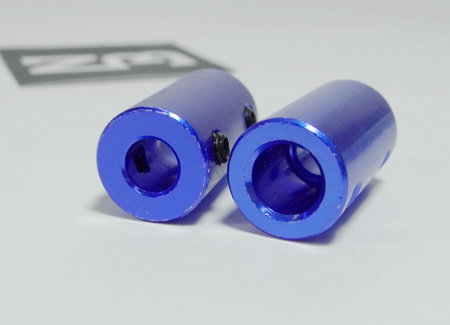 6.35 x 8 mm Rigid Top Wire Coupling D14 L25 mm (สีน้ำเงิน)