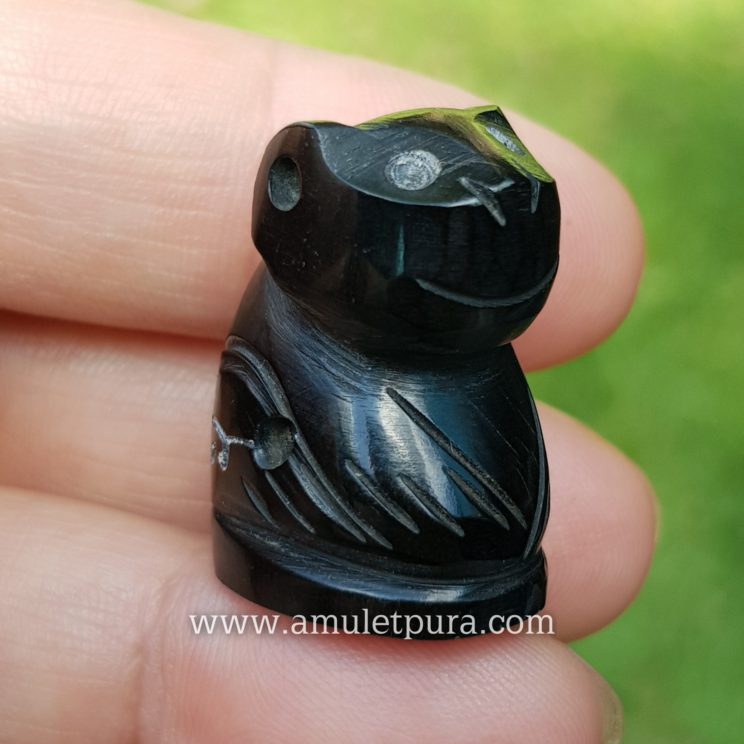 เสือเขาควายแกะอุดกริ่ง(พิมพ์จัมโบ้หุบปาก จารครบสูตร)รุ่นไตรมาส ปี44 หลวงพ่อเปิ่น วัดบางพระ จ.นครปฐม