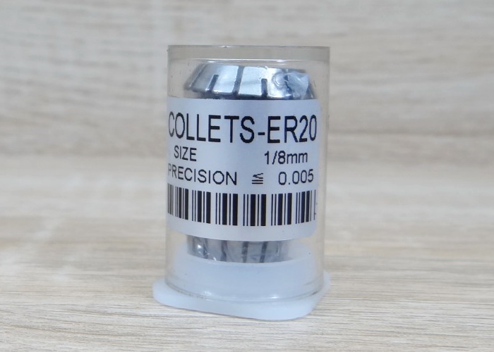 ER20 Chuck - Hole 3.175mm (1/8") High Precision 0.008 mm Spring Collet