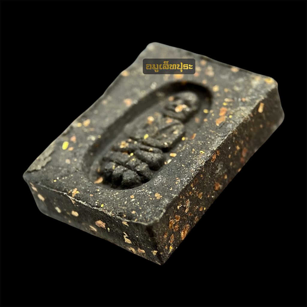 พระสมเด็จคะแนน หลังหลวงปู่ทวด เนื้อว่านดำ ที่ระลึกพระบรมสารีริกธาตุศรีลังกา ปี48 วัดห้วยมงคล