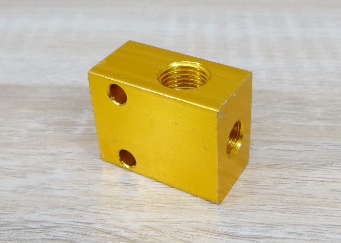 Fixed Block for Mist Coolant System รู 3 ทาง - หัวเกลียว 1/4BSP (12.5mm)