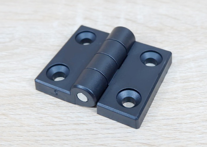 บานพับพลาสติกไนลอน Hinge for Alu-Profile 4040 ระยะรู 40x30 mm