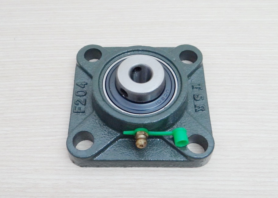UCF201 Flange Bearing Unit 12mm Cast Iron Housing Self-aligning (โครงของ F204)