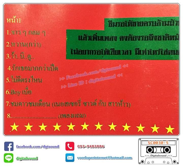 ม้วนเทป เทปคาสเซ็ท เนอสเซอรี่ซาวด์ Nursery Sound อัลบั้ม อนุบาลโปรเจกต์ (เต็ม) 54-25-54 อย่ากอดหนู