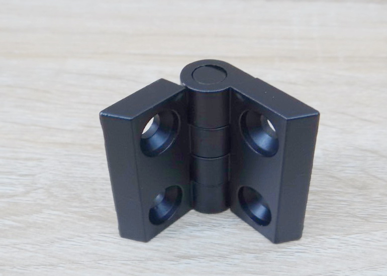 บานพับ Zinc Alloy Hinge for Alu-Profile 3030 ระยะรู 30x23 mm (สีดำ)