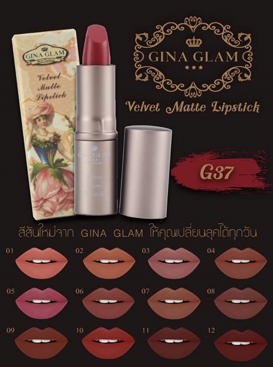Gina Glam Velvet Matte Lipstick G37
