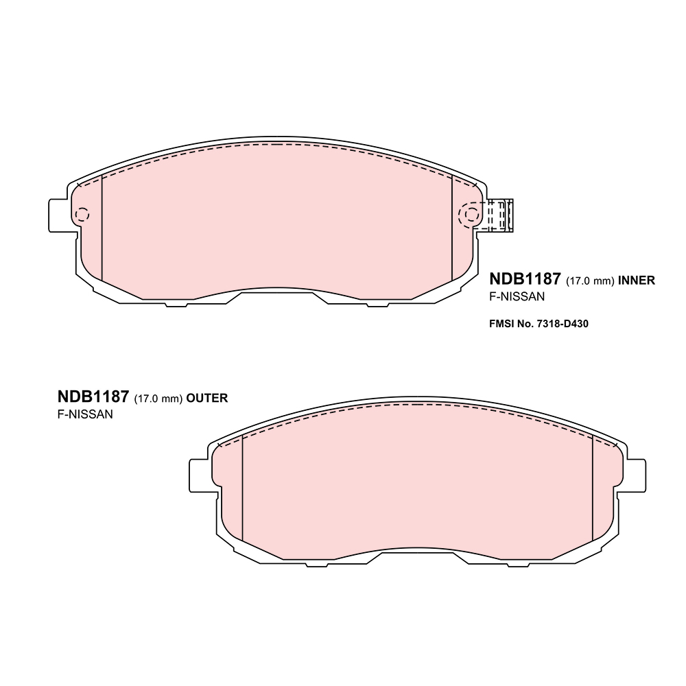 ผ้าเบรค Nexzter MuSpec / Teana J31 ปี 04-08 (หน้า)