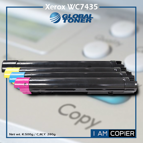ชุดผงหมึก เครื่องถ่ายเอกสาร Fuji-Xerox WorkCentre 7425/7428/7435 ชนิดบรรจุตลับ