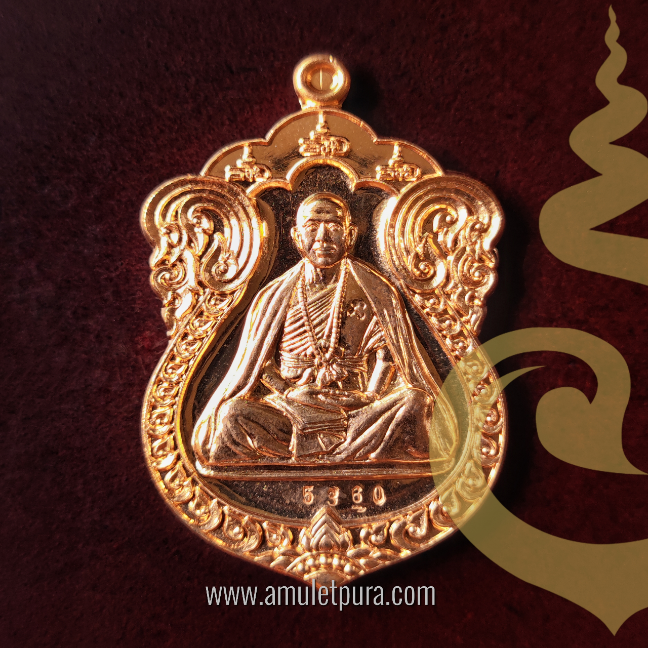 เหรียญเสมา รุ่นเจริญพร (เนื้อทองแดง) ปี55 ครูบาอริยชาติ วัดแสงแก้วโพธิญาณ จ.เชียงราย (มีโค้ด หมายเลข 5360)