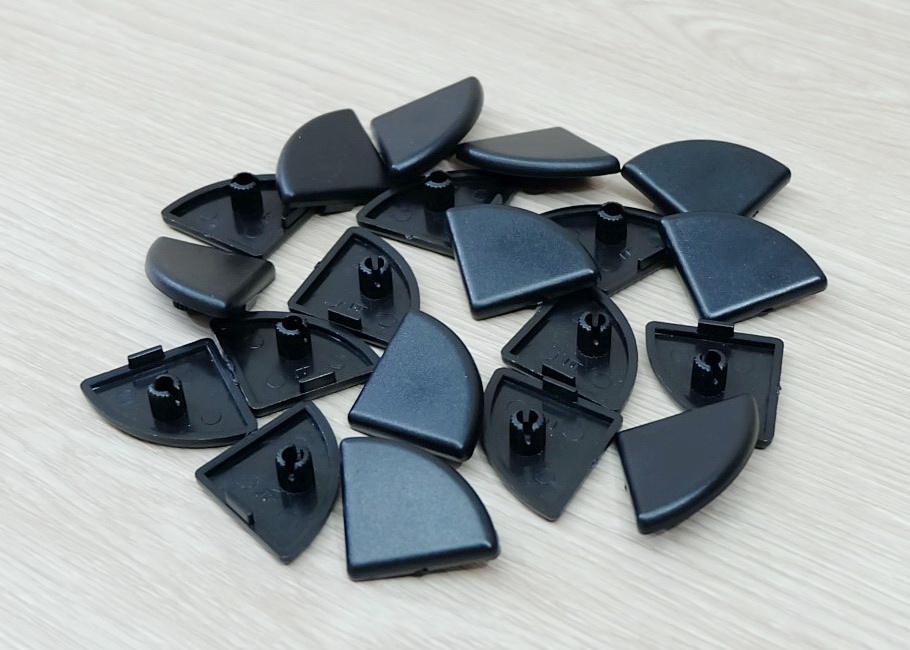 R3030 Black Plastic End Cap (แพ็ค20ชิ้น) สำหรับ Series 30 Alu Profile