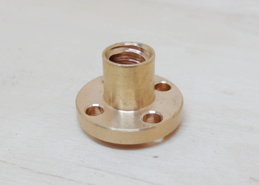 T8 Lead Screw Dia 8mm ยาว 300mm (Lead 1mm) + Copper Nut