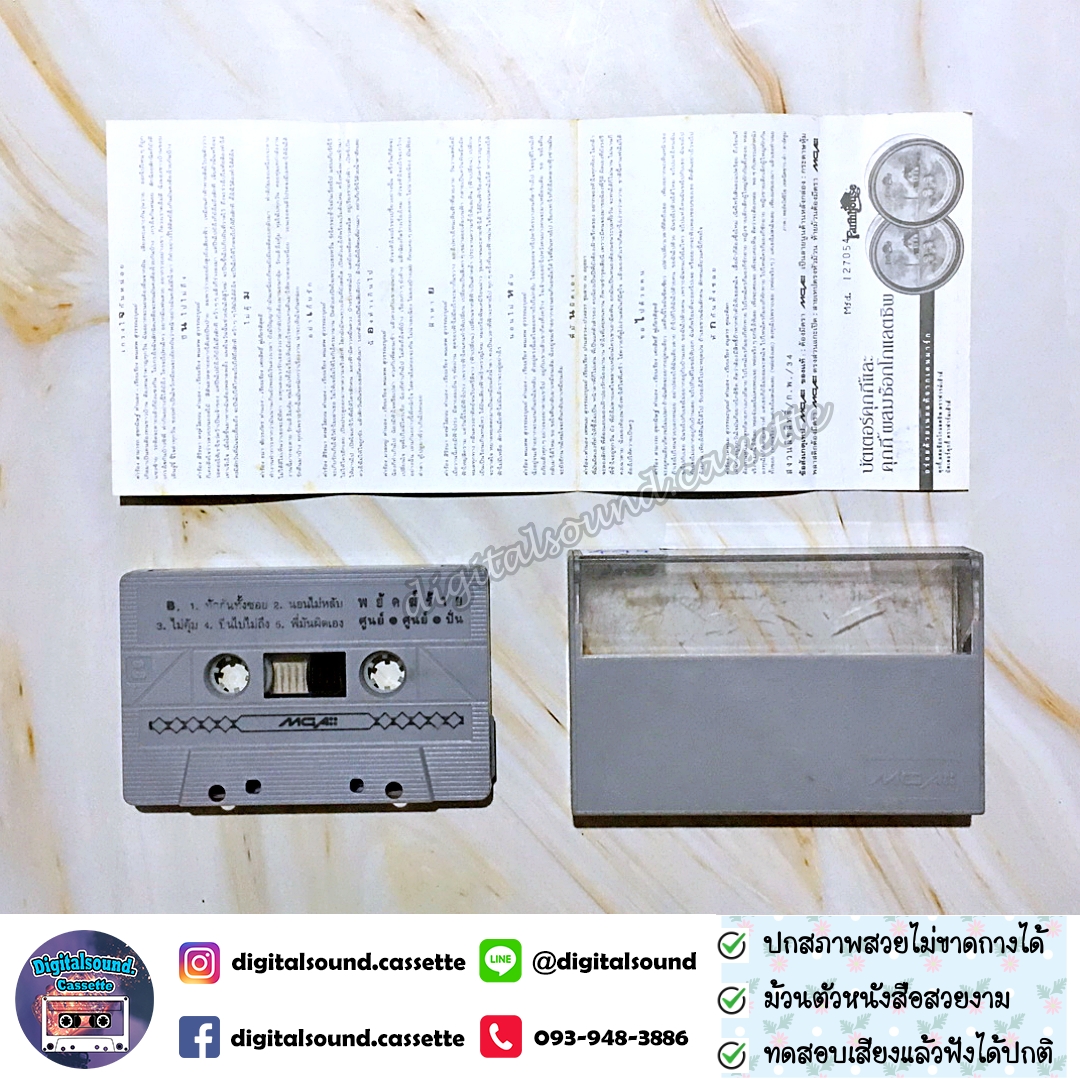 เทปคาสเซ็ท ปั่น ไพบูลย์เกียรติ เขียวแก้ว อัลบั้ม พยัคฆ์ร้าย ศูนย์ ศูนย์ ปั่น