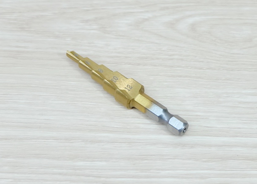 HSS Straight-Fluted Titanium Step Drill Bit 4-12mm (HSS4241)