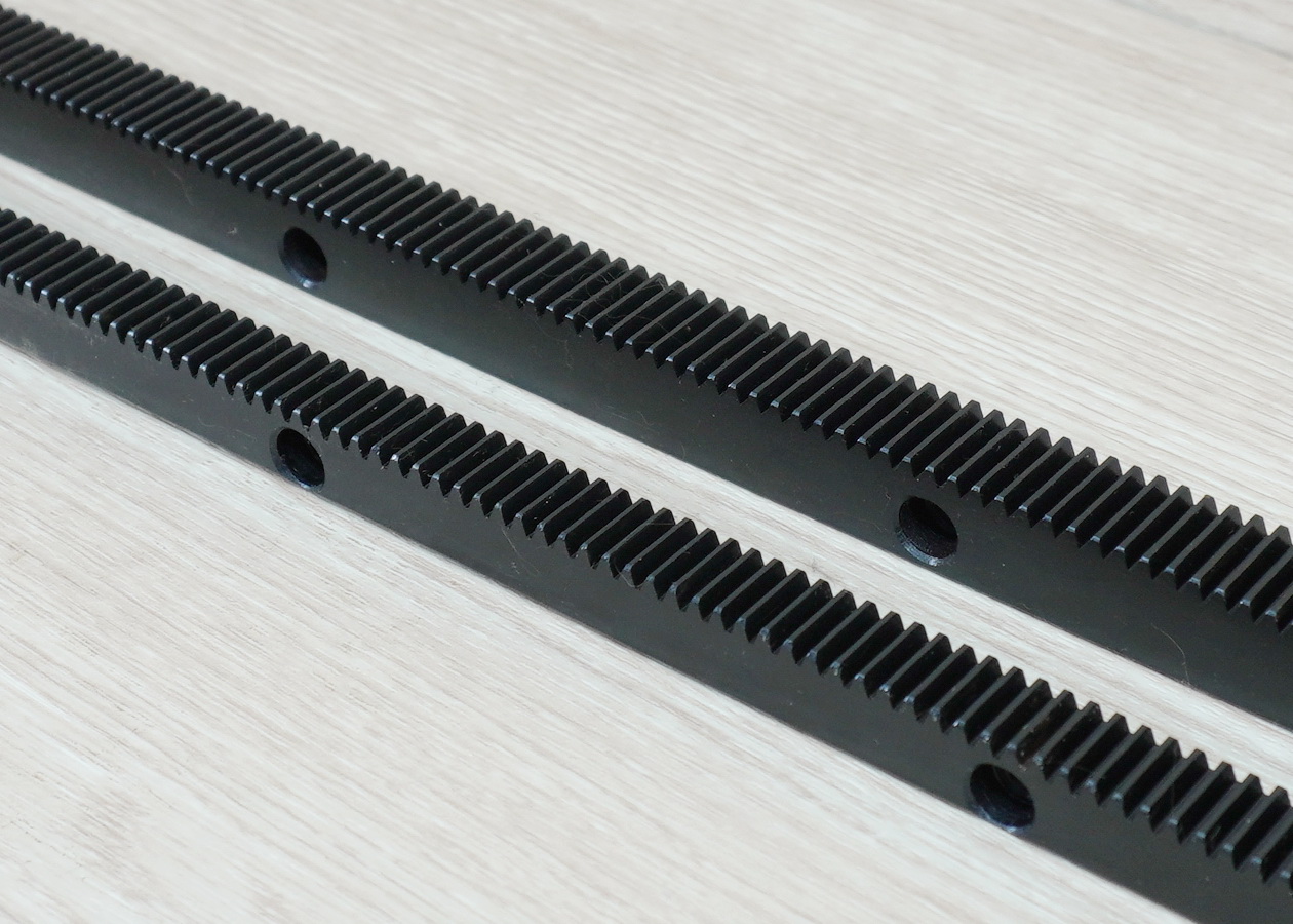 1.0 Mod 15x15x500mm Gear Rack Precision - Hole Spacing 100 mm