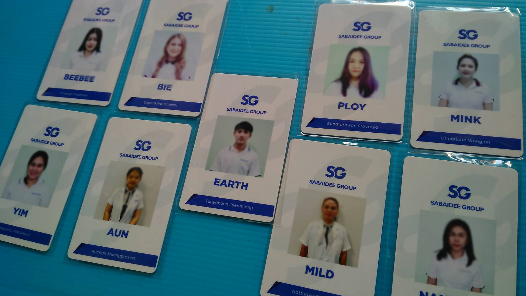 บัตรตัวอย่าง บัตรพนักงาน บัตรรายชื่อ เริ่มจำนวนน้อย