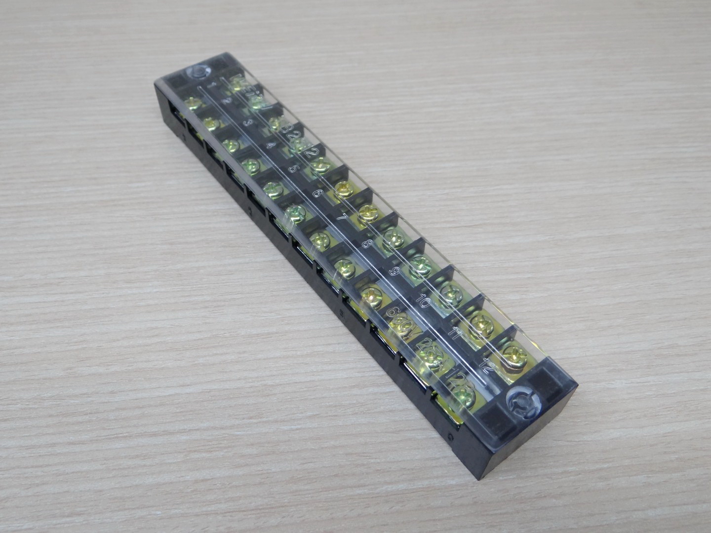Terminal Blocks TB-2512 (600V 25A 12P) Patch Panel Wiring Row Junction Box
