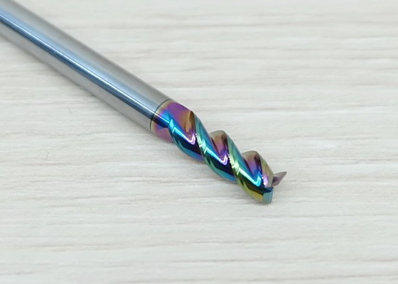 3-Flute DLC Coating 4x12x4mm 50L HRC60 High Efficiency End Mill, Shank 4MM