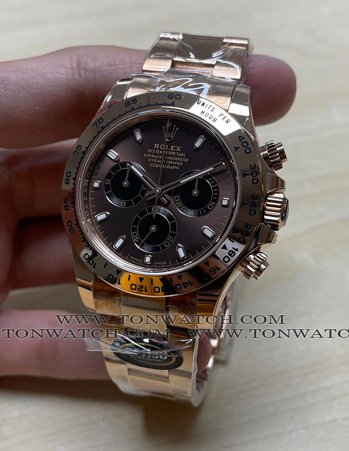 ROLEX DAYTONA CHOCOLATE FULL ROSE GOLD BT