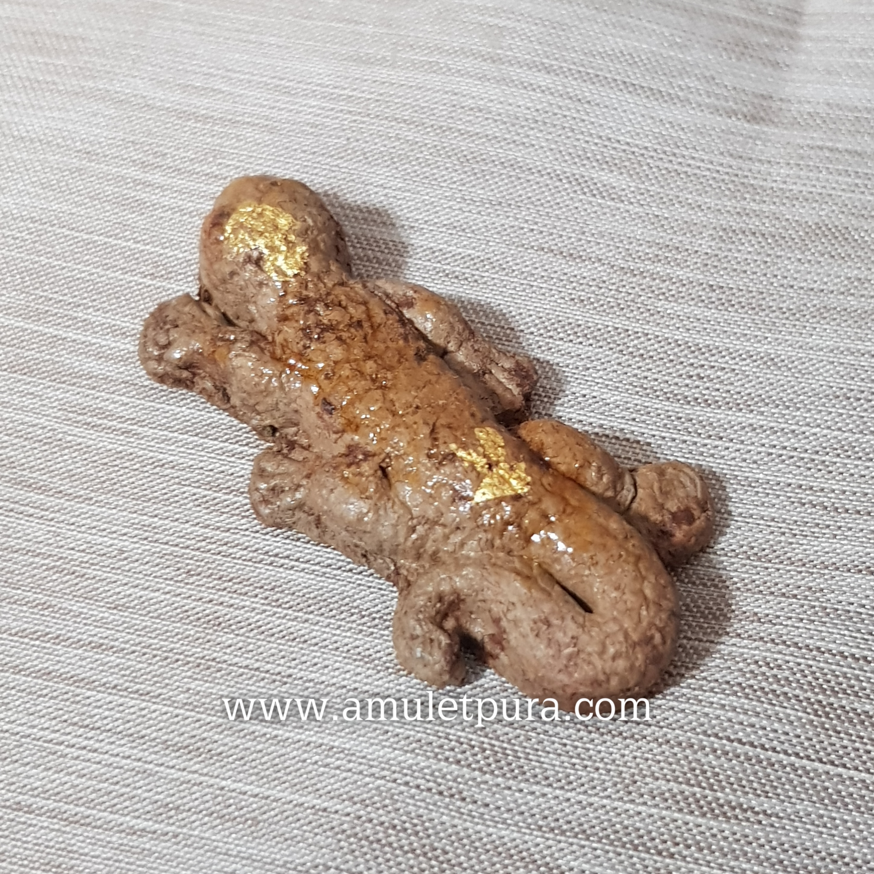 ตุ๊กแกดินเผามหาลาภเรียกทรัพย์ ปี52 หลวงพ่อศรีเมือง วัดคันทด จ.สุพรรณบุรี(พร้อมจาร)