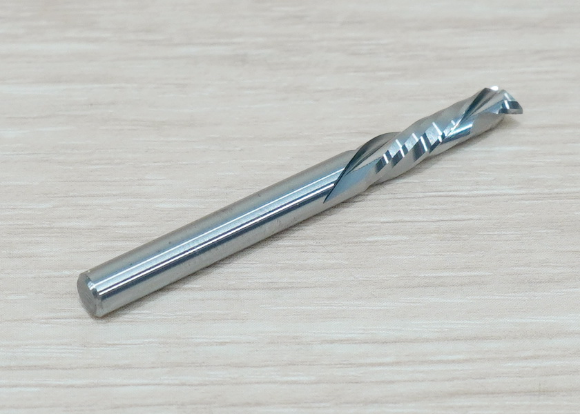 Double-Edged Compound Milling Cutter 4x4x17mm Blade Spiral Carbide เกรด 3A