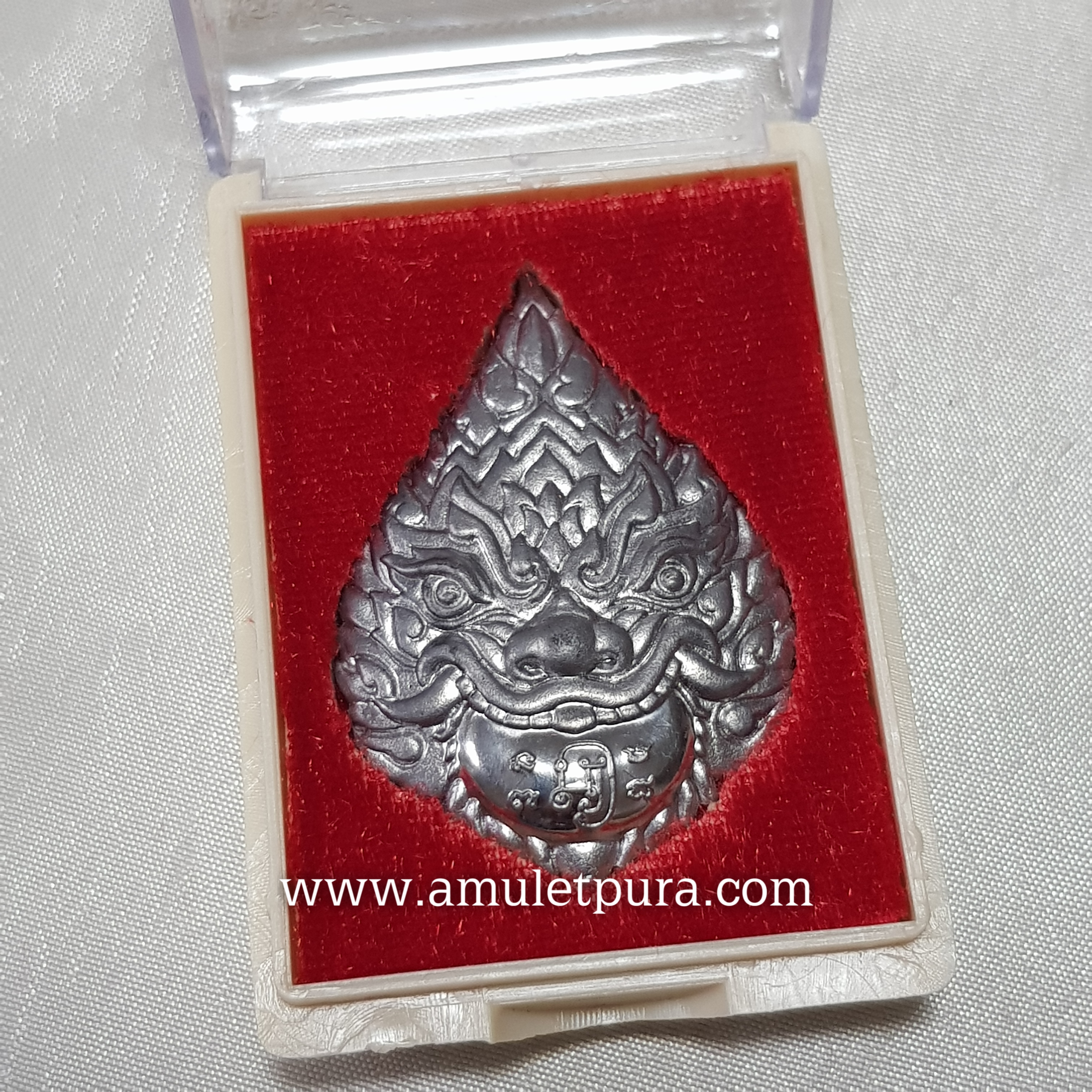 พระราหู รุ่นรวยทรัพย์(เนื้อตะกั่วอวน)ปี60 หลวงพ่อรักษ์ วัดสุทธาวาสวิปัสนา จ.พระนครศรีอยุธยา(มีโค้ด หมายเลข562 สร้าง600องค์)