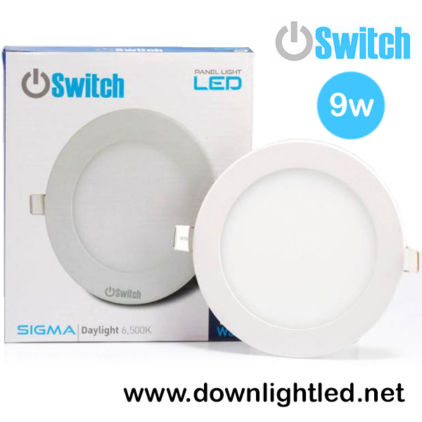 ดาวน์ไลท์ LED 9w รุ่น Panlellight Sigma ยี่ห้อ Switch (แสงขาว)