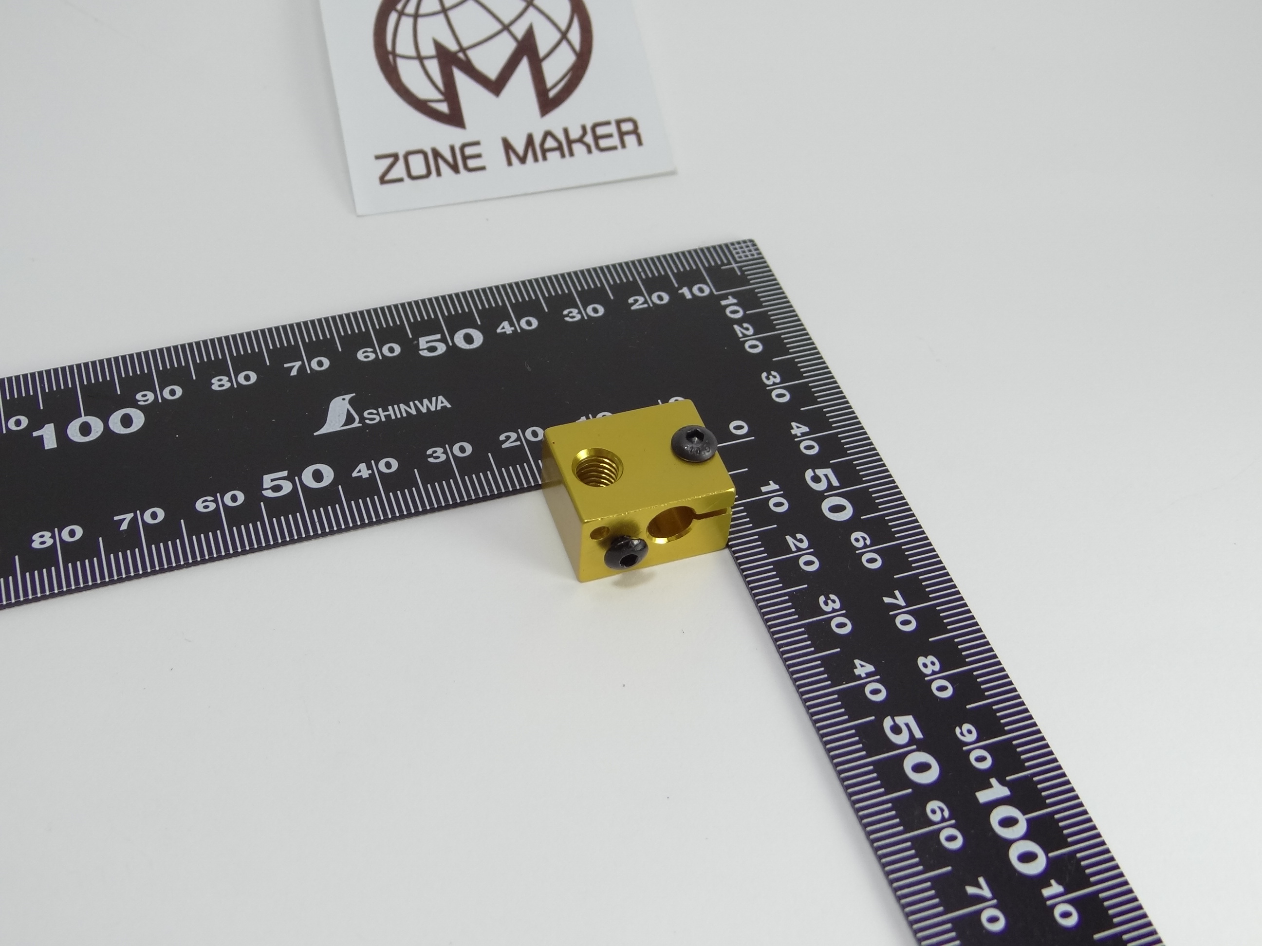 Golden Aluminium Heat Block 20x16x12mm for E3D V6