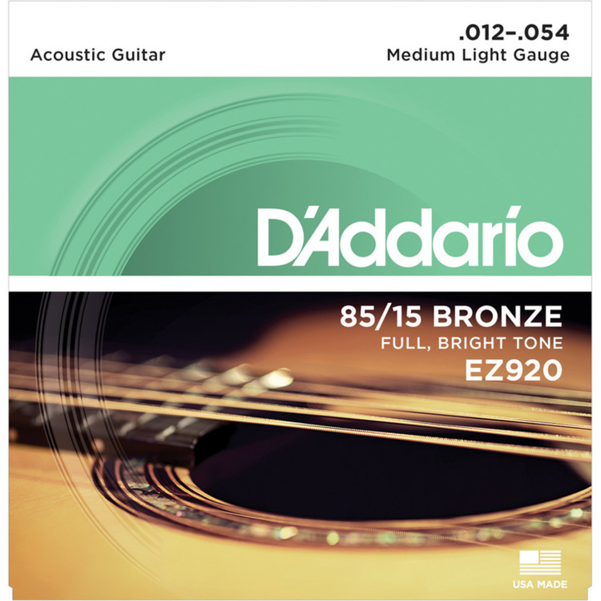 สายกีตาร์โปร่ง D'Addario EZ920 เบอร์12