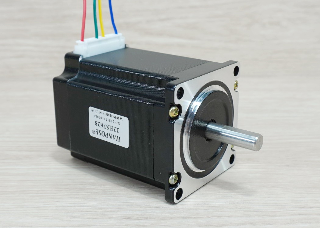 HANPOSE - Stepper Motor (Nema23) แรงบิด 1.89N.m 2.8A Shaft 8mm (23HS7628-8)