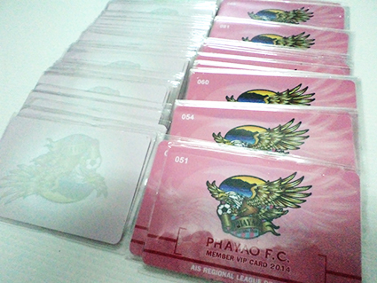 พิมพ์บัตรพลาสติก Pvc 0.5 Card มาตรฐาน ISO