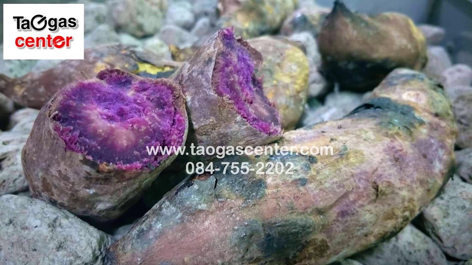 เตาย่าง หินลาวา รุ่น Volcano 2 เตาปิ้งย่างใช้แก๊ส งานสั่งทำ