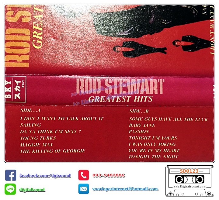 ม้วนเทป เทปคาสเซ็ท ROD STEWART อัลบั้ม GREATEST HITS
