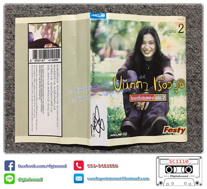 เทปคาสเซ็ท ปนัดดา เรืองวุฒิ อัลบั้ม ไดอารี่เล่มแดง เล่ม 2