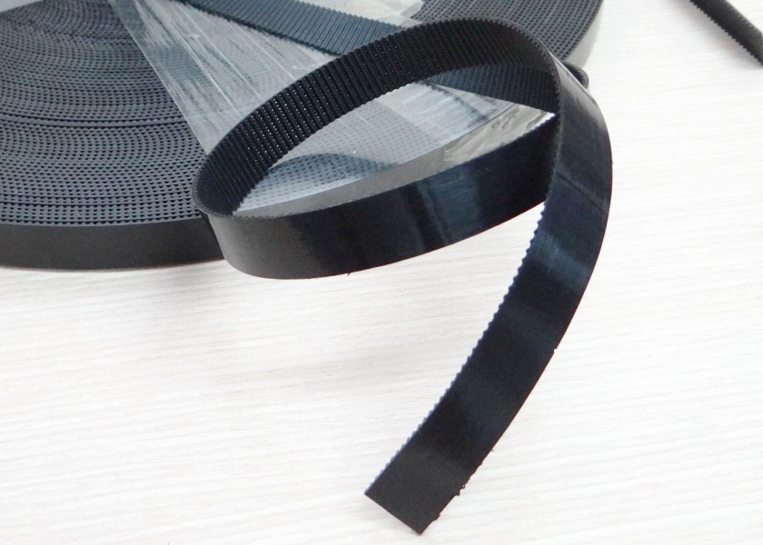 2GT-15mm PU Timing Belt Steel Core สีดำ (สานแถบเส้นเหล็กในสายพาน ราคา/1เมตร)