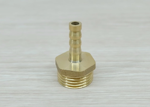 Male Thread 1/2BSP (20.5mm) to Straight Barb Tail 6mm Brass Connector