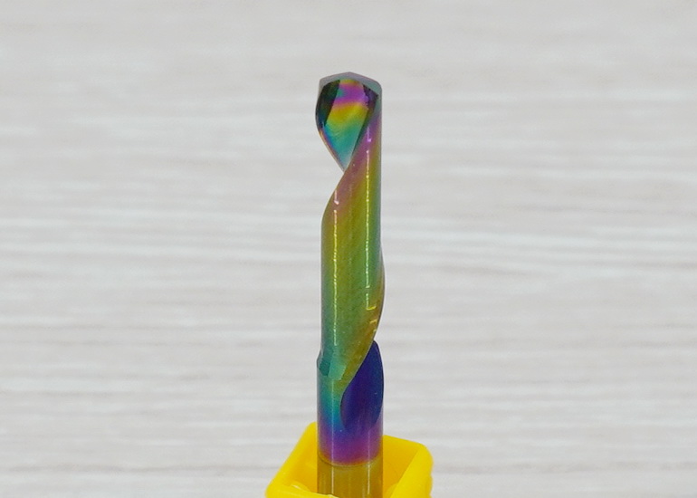 [เกรด 3A] - Single Flute DLC Coating 5x5x22 High Efficiency End Mill, Shank 5mm