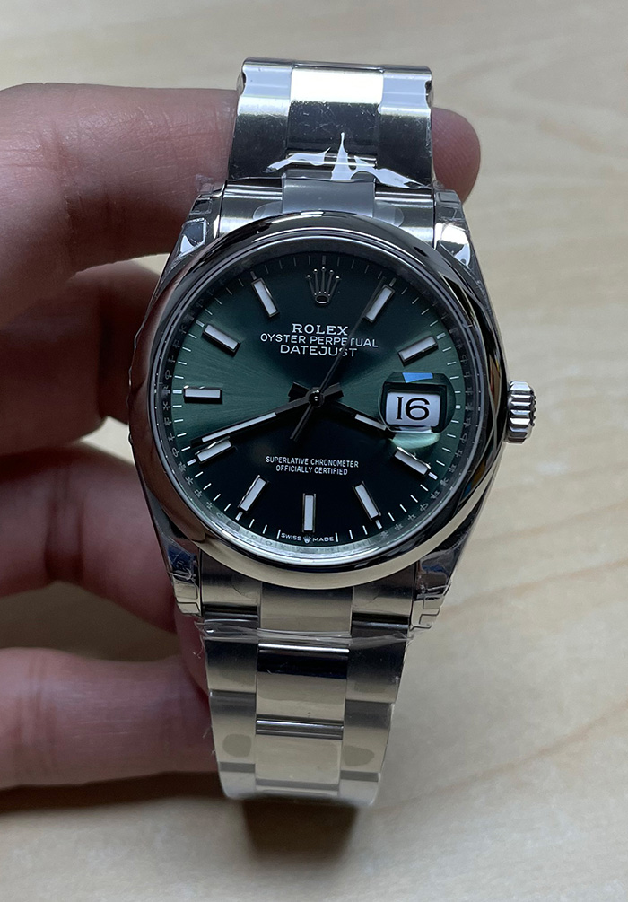 ROLEX DATEJUST 36 MINT GREEN (VSF)