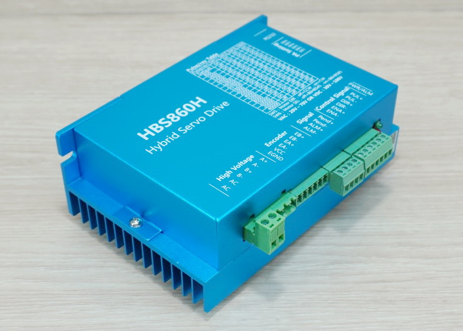 Hybrid Closed-Loop Stepper Motor (Nema34) 86HBS120 แรงบิด 12N.m 5.6A Shaft 14mm + HBS860H Driver