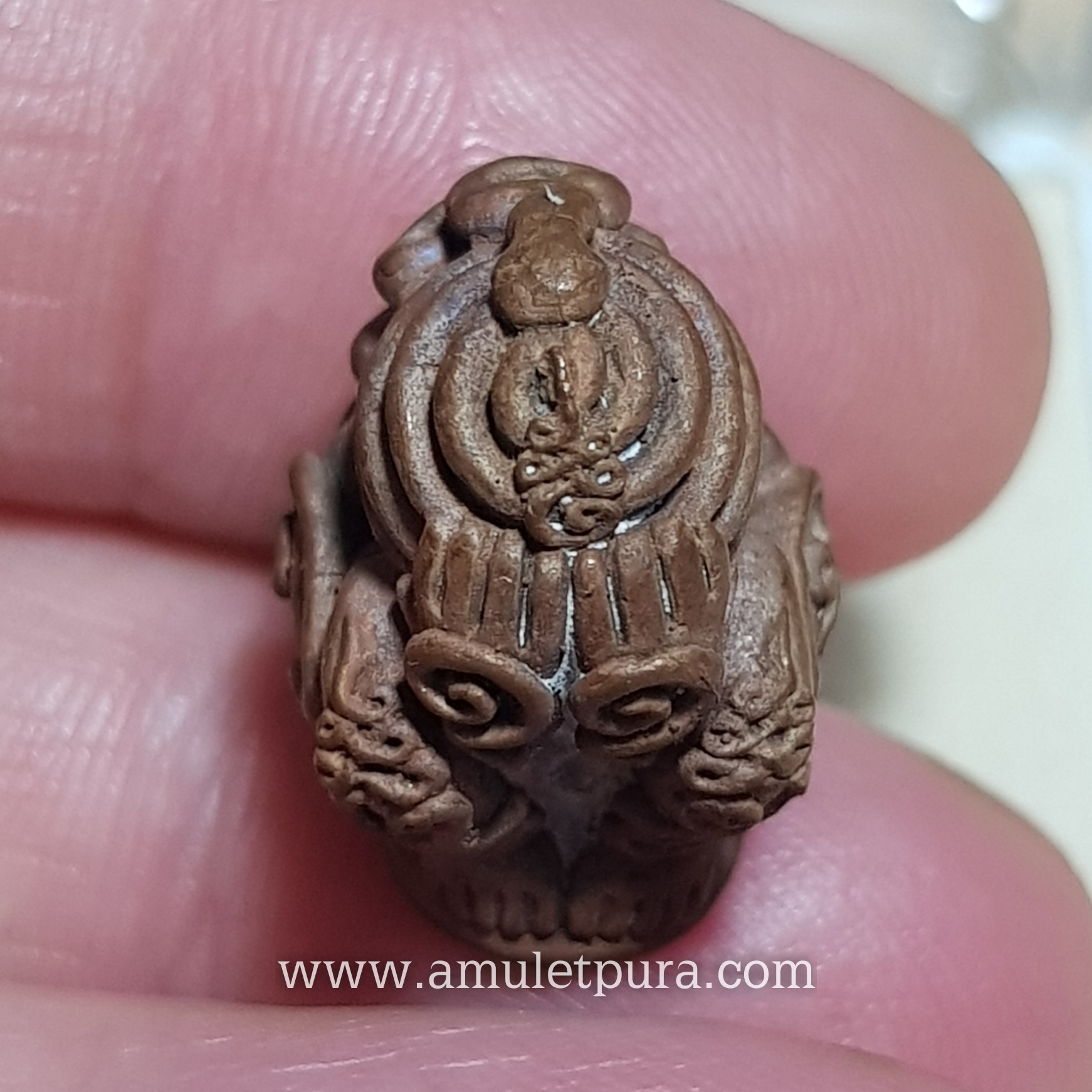 พระปิดตาในครรภ์(เนื้อทองแดงเถื่อน)รุ่นพ่อท่านเขียวอุปถัมภ์(กลันตัน๕๔)ปี54 พ่อท่านเขียว วัดห้วยเงาะ" จ.ปัตตานี(ใต้ฐานตอกโค้ด หมายเลข1344)