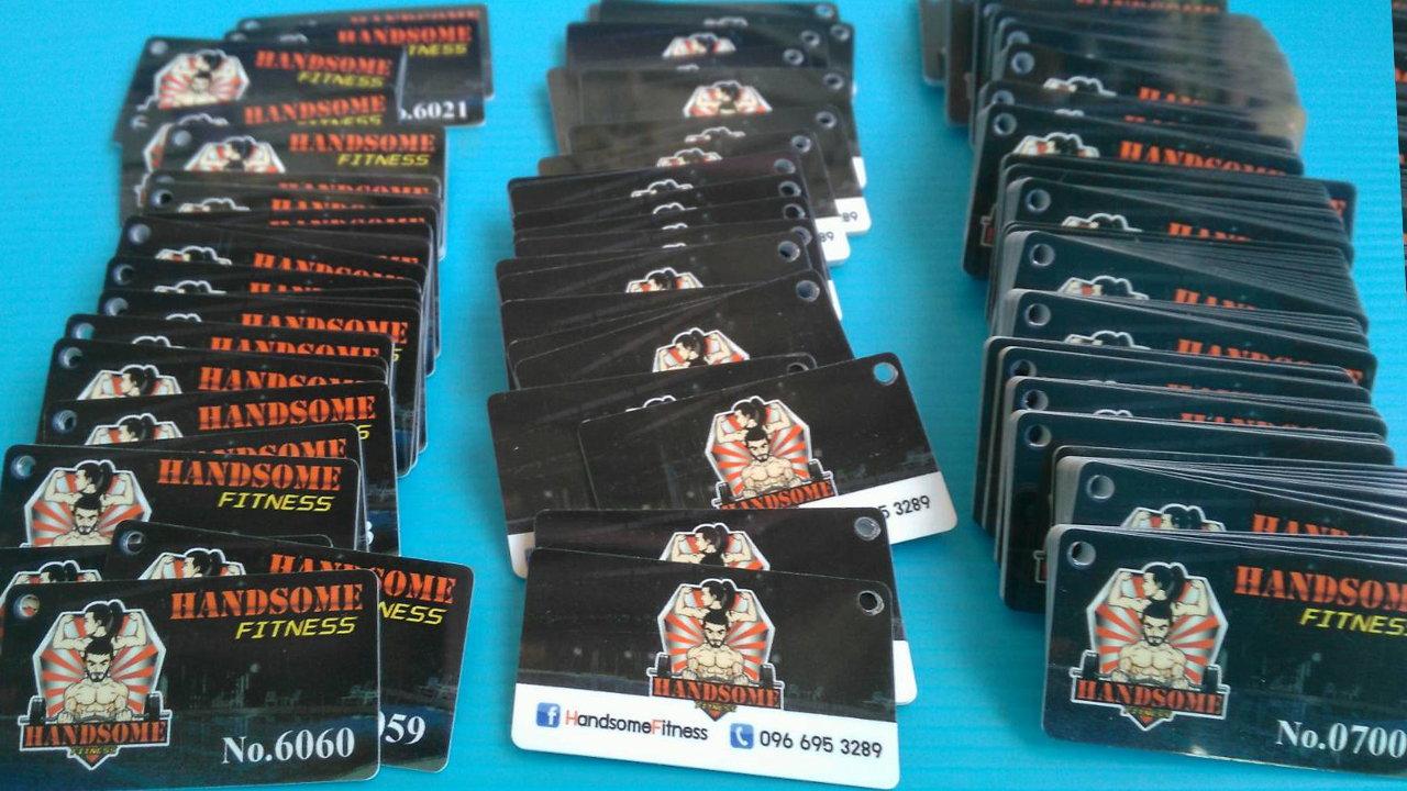 บัตรตัวอย่าง บัตรฟิตเนต บัตรยิม บัตรคลับ ออกกำลังกาย