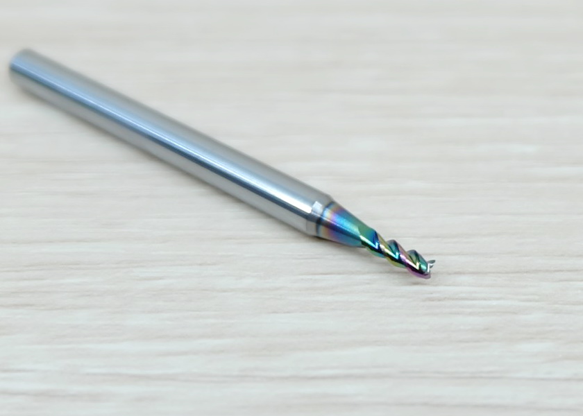 3-Flute DLC Coating 2x6x4mm 50L HRC60 High Efficiency End Mill, Shank 4MM