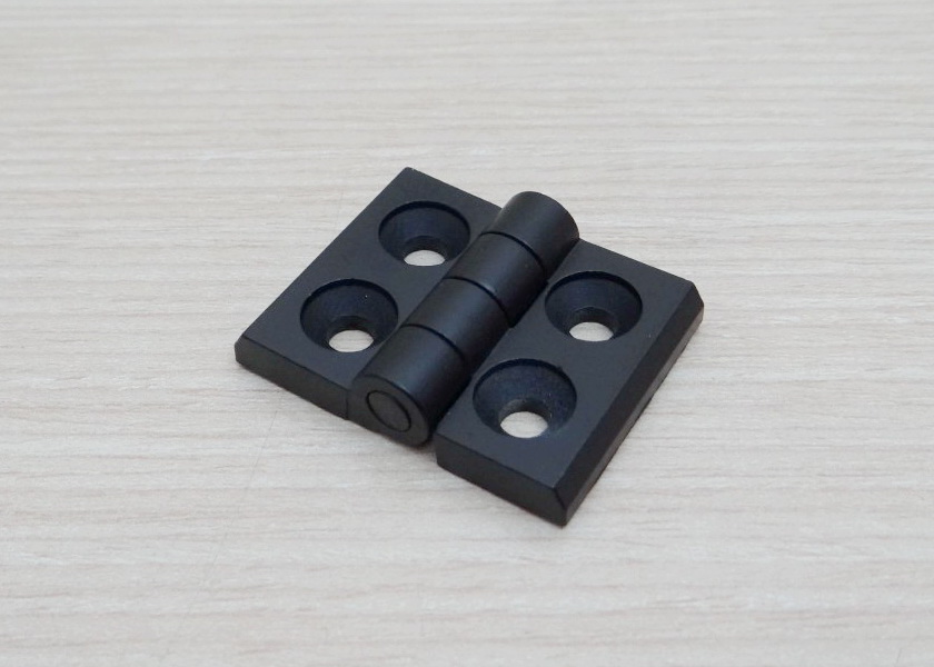 บานพับ Zinc Alloy Hinge for Alu-Profile 2020 ระยะรู 20x14 mm (สีดำ)