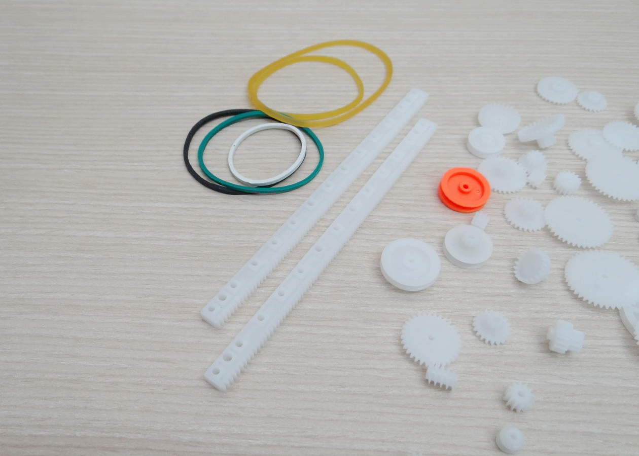 Mixed 75 ชิ้น ABS Plastic Gear Accessories DIY Tool Set 0.5M