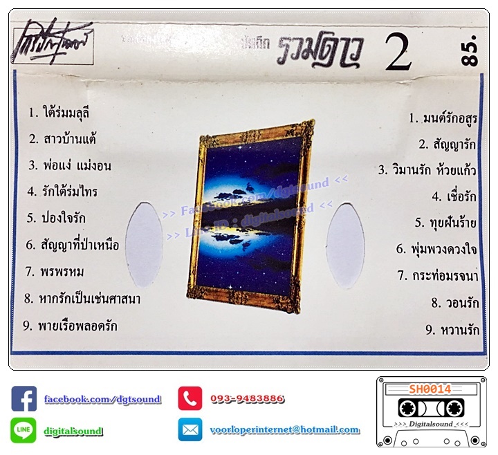 เทปคาสเซ็ท รวมศิลปิน อัลบั้ม บันทึกรวมดาว 2
