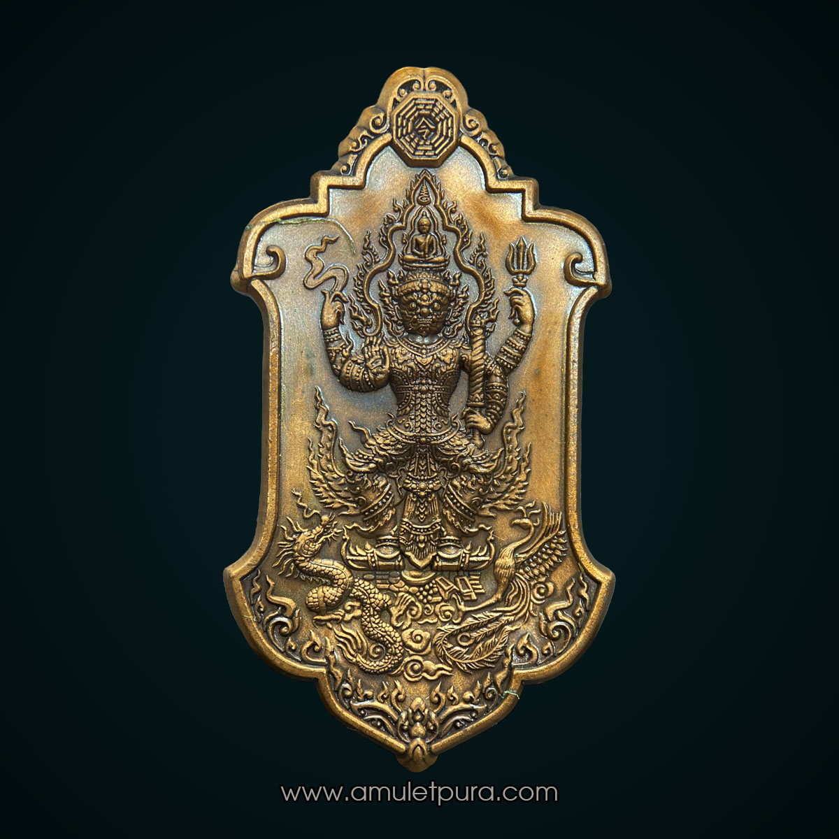 ท้าวเวสสุวรรณ (กรรมการ เนื้อทองแดงซาติน) รุ่นเศรษฐีทวีทรัพย์ ครูบาศักดิ์สิทธิ์ ปี63 วัดกู่เสือ จ.เชียงใหม่(มีโค้ด หมายเลข85)