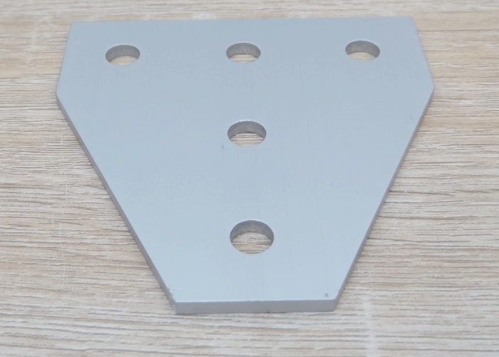 White T-90 degree joint plate 5-Hole สำหรับ Series 30 Alu Profile