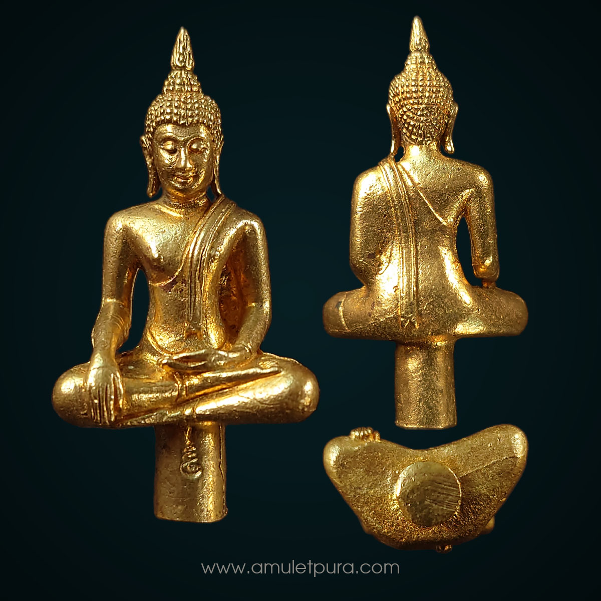 พระยอดธง เนื้อทองระฆังเก่า รุ่นแรก รุ่น 9 มหามงคล ปี54 วัดอรุณราชวราราม กรุงเทพฯ (มีโค้ด)