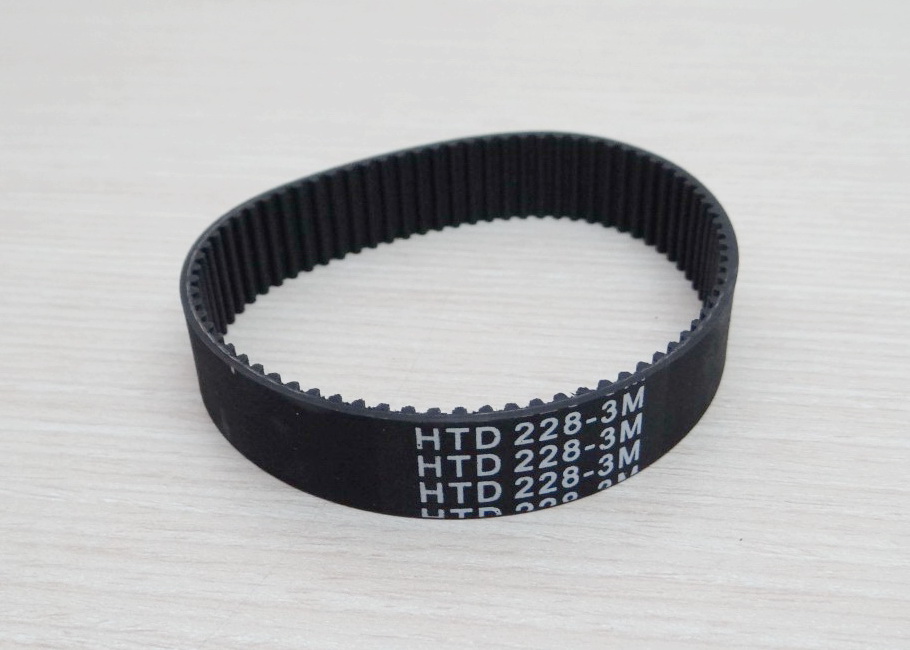 HTD-3M Width 15mm Timing Belt Closed Loop Length 228mm Rubber